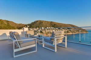 Apartamento El Portet - set de terraza sobre el mar