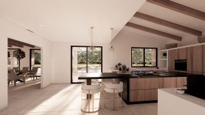 Villa en Llenes - Vista cocina