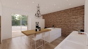 Villa Torre - cocina con gran ventanal